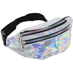 Bauchtasche "Holo", silber