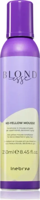 Inebrya ONDESSE No-Yellow Conditioner (ond.eached. gray hair ) - Foam conditioner against yellow (250 ml) (8008277262222)
