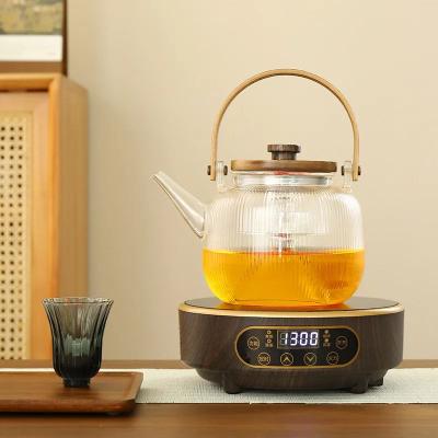 Inspired Living 1300W Electric Tea Stove Ceramic Hot Plate With 7 Level Heat Control (220V) wood Grain uk