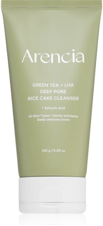 Arencia Green Tea + LHA Deep Pore Rice Cake Cleanser deep cleansing gel with regenerative effect 150 g