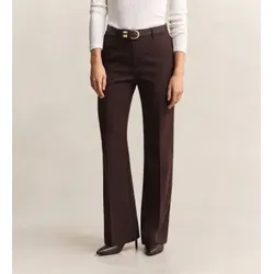Gant für Damen. 4150334 Slim Fit Anzughose ausgestellt dunkelbraun (34), Lässig, Klassisch, Recyceltes Polyester