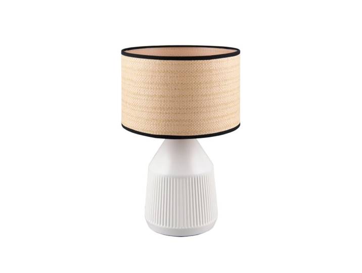 Lampe design en céramique blanc