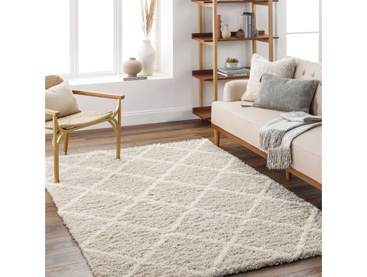 Teppich LIVABLISS TRAKAI , beige, B:160cm H:62,5mm L:220cm, Polypropylen, Teppiche, Teppich