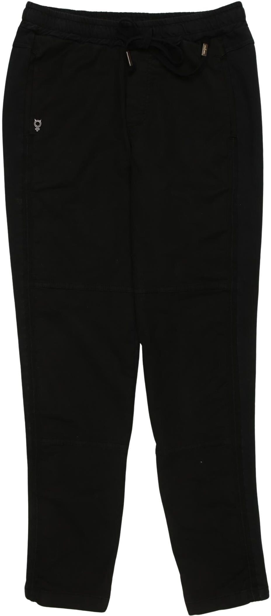 Funky Staff Damen Stoffhose, Schwarz, Gr. XS, Baumwolle / Elasthan - Second Hand