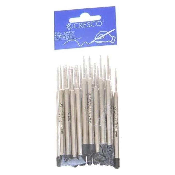 Cresco Metall-Non-Stop-Stiftmine, 1-mm-Teil (20 Stück) (Schwarz, 1 mm, 20 Stk.) (47591751)
