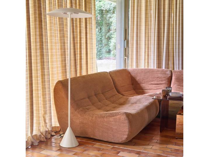 Lampadaire intérieur métal d50cm beige