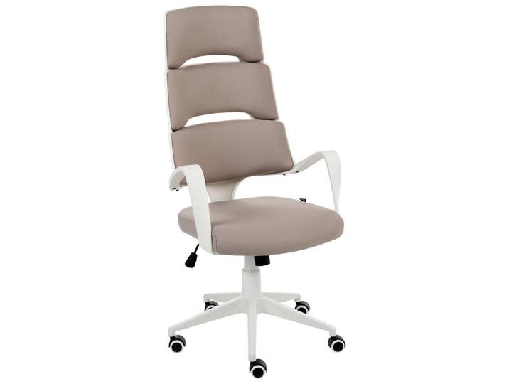 Beliani Bürostuhl Taupe Grandiose, 66x111x52 cm, Büromöbel, Bürostühle, Drehstühle