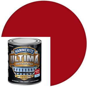 Hammerite Rostschutzfarbe Ultima, 3in1, rubinrot, RAL 3003, glänzend, 0,75l
