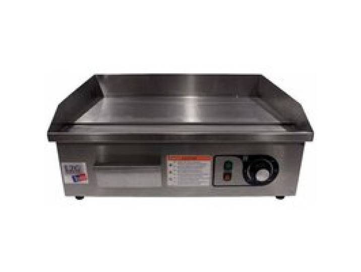 Plancha à snacker inox électrique 2 zones de chauffe plaque en acier lisse 3000 W 220 V - MONO