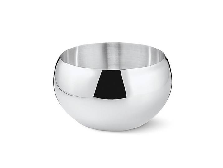 Champagnerkühler Nizza Philippi Edelstahl, hochglanzpoliert silber, Designer Jan Philippi, 20 cm