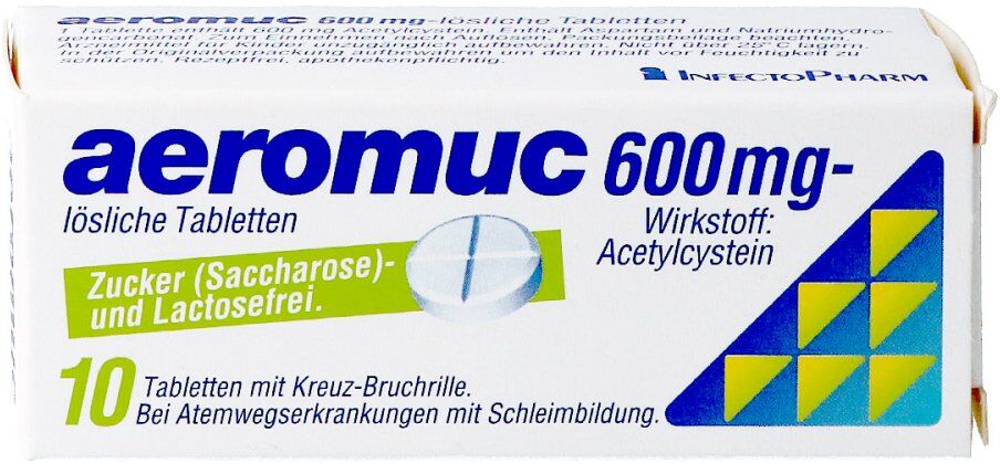 aeromuc 600 mg 10stk
