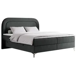 BOXBETT EIRA 140/200 Dunkelgrau Struktur - H4