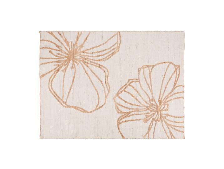 Teppich aus Jute, beige und ecru umkehrbar 160x230cm