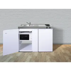 Stengel Küchen Kitchenline MKM 120 A weiß - Elektrokochfeld links