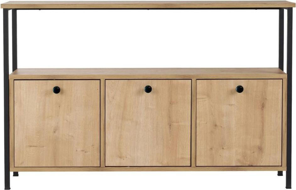 Calicosy SIENNA 3-deurs dressoir met 1 bovenplank, Breedte: 120 cm