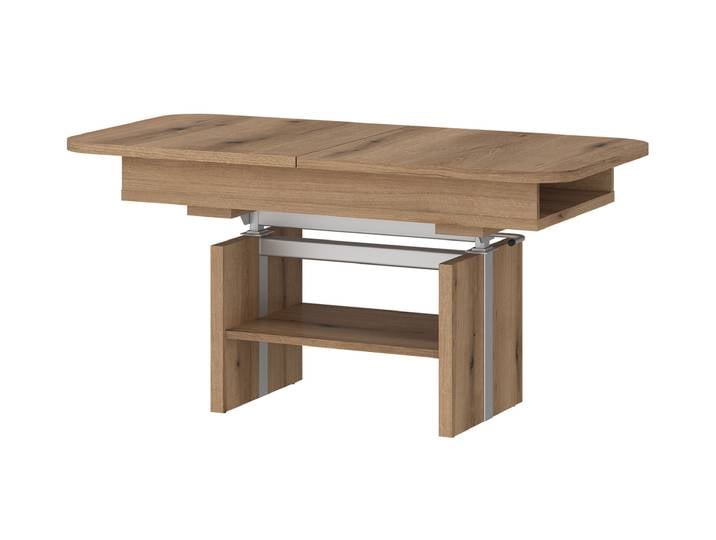 Couchtisch höhenverstellbar Eiche 110 cm - ausziehbar - CORTADO