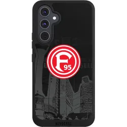 Nivocase Handyhülle für Samsung Galaxy A54 5G Hülle NIVOpure Case Schwarz Fortuna Düsseldorf Logo (Samsung Galaxy A54 5G), Smartphone Hülle, Schwarz