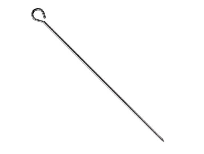 HENDI Barbecue spiesen, vaatwasmachinebestendig, vlees spiesen, spiesen, barbecue accessoires, 24 stuks, 210mm, RVS 18/0