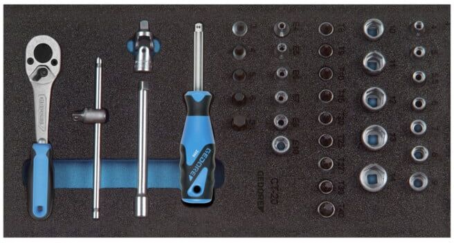 Assortiment de clés à douille Gedore 1/4'' dans le module Check-Tool 37 pièces (2308967)