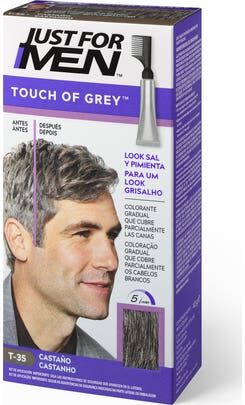 Just For Men Touch of Grey tratamiento colorante gradual castaño 40g