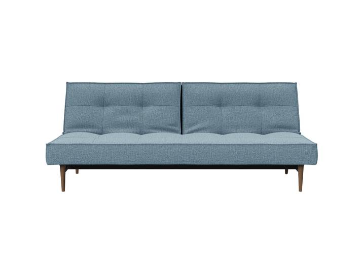 Komfortables Bettsofa Split Stoff hellblau B 210 cm T 91 cm - Bettsofa