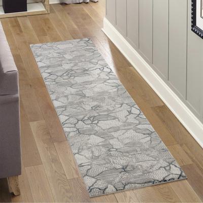 Kodotan sofa Gray 2 ft. 7 in. x 9 ft. 10 in. Luxury Area Rug, 0.43 Pile Height – Sophisticated Warmth for Any Room