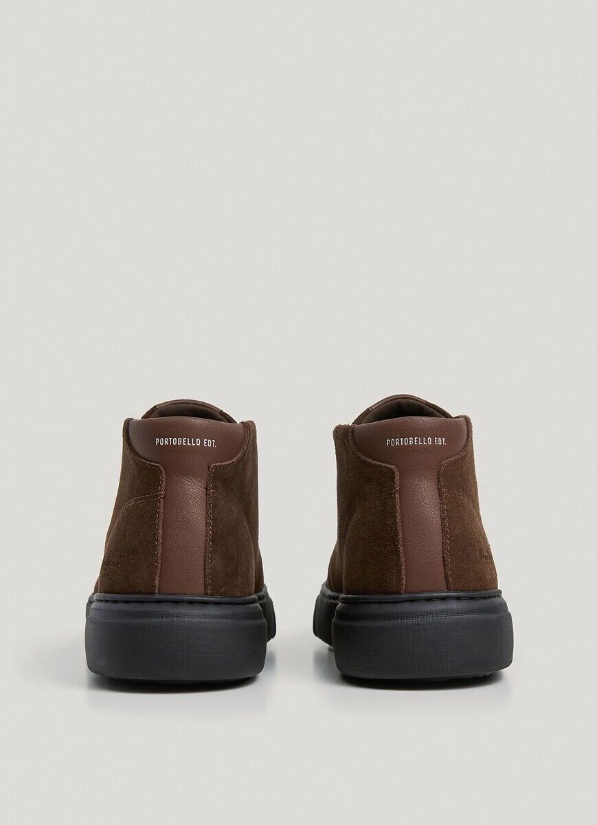 PEPE JEANS Bottines à lacets en cuir suédé COLINS DESERT