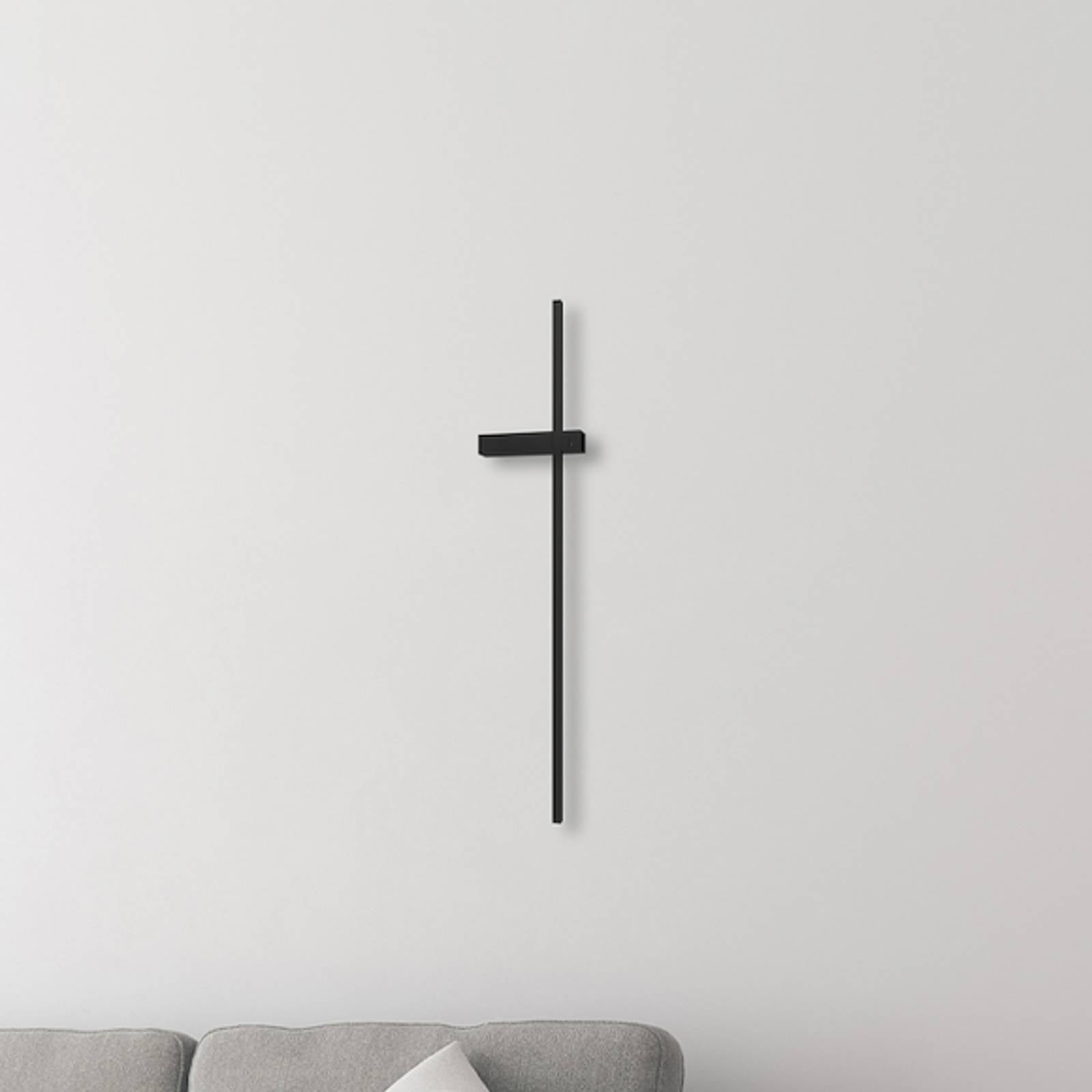Wandlampe Vision Milagro Lighting, schwarz, für Wohn- / Esszimmer, Metall, Modern, LED Wandleuchte, Wandlampe Innen