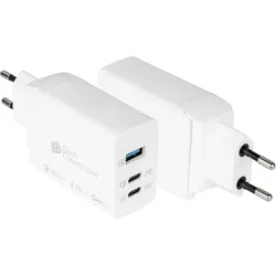 GC USB-Schnellladegerät 65W mit GaN-Technologie, 2xUSB-C+1xUSB-A, PD 3.0, QC 3.0