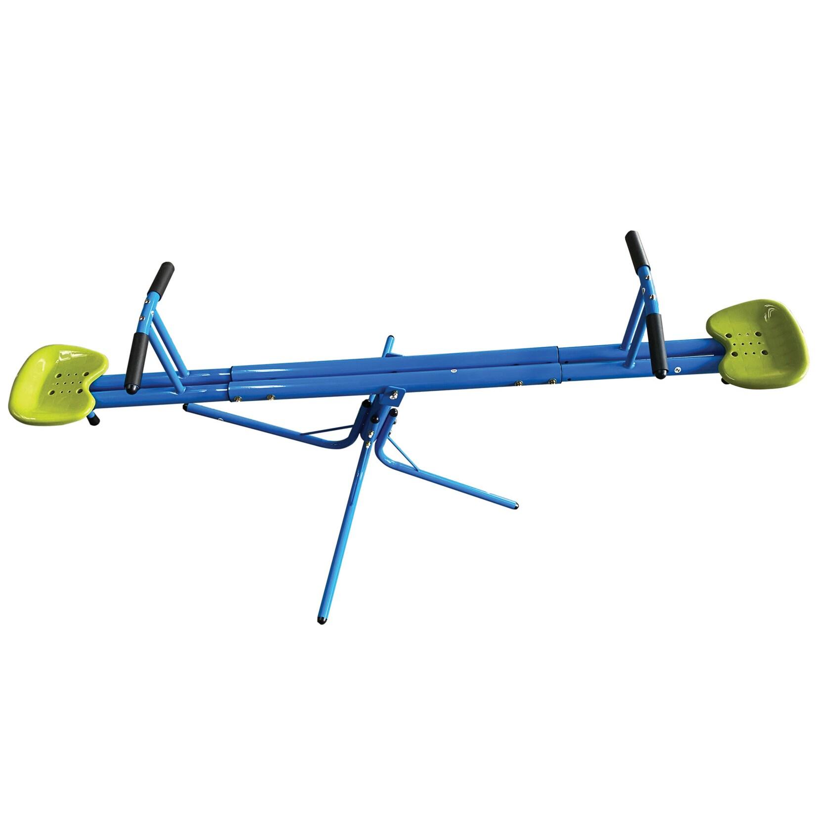 NYVI Kinderwippe NYVIKidz 360 - Outdoor Wippe für Kinder - Metallrahmen, 360 Grad Drehung, Dämpfer unter Sitzen