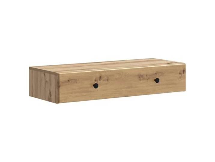 KLGBNCVE Wandmontierter Beistelltisch 87,5 x 34,5 x 17 cm Holzwerkstoff Integrierte Schubladen, minimalistisches Design, einfache Pflege, vielseitig nutzbar