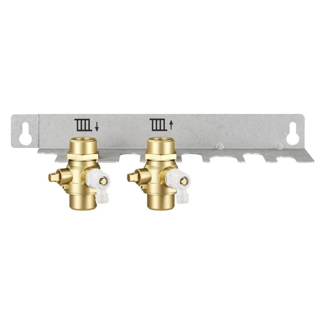 Bosch Hausgeräte BOSCH Zubehör für Wohnungsstationen Montageplatte Heizkreismodul, inkl. 3 KH (7735600612)