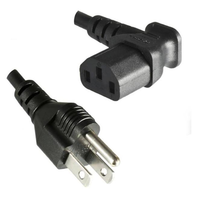 Varia Netzkabel mit Kaltgerätebuchse, 90° abgewinkelt, US-Stecker, 1.8 m (1.80 m) (1500-UW)