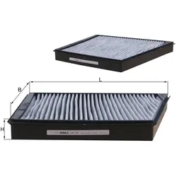 Filter Innenraumluft MAHLE LAK 156 für Mercedes-Benz E