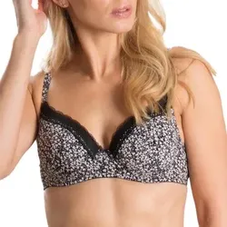 Trofe Laila Fashion Underwire Bra BH Schwarz gemustert E 80 Damen