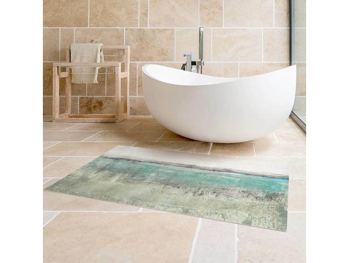 Tapis en vinyle Horizon turquoise I 180 x 90cm Turquoise