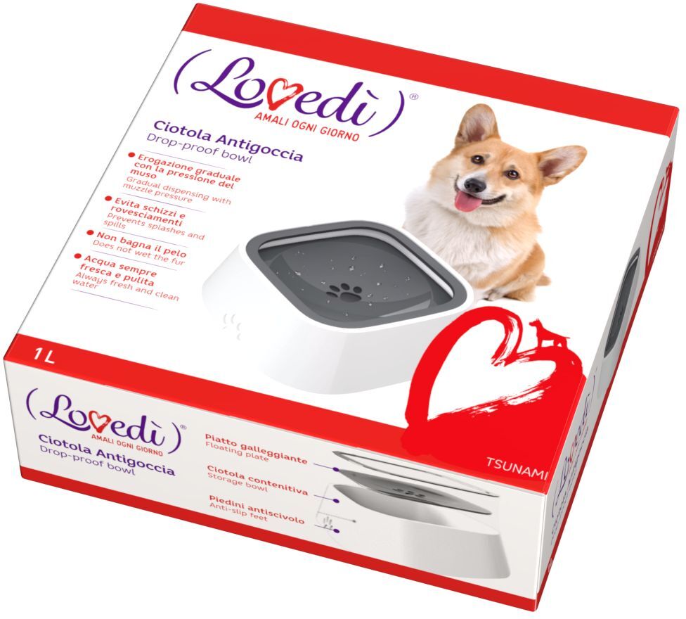LOVEDI Ciotola Antigoccia 1L
