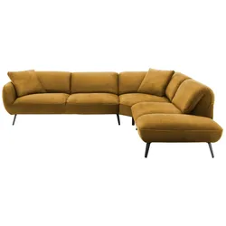pop Ecksofa  Ventus ¦ gelb ¦ Maße (cm): B: 304