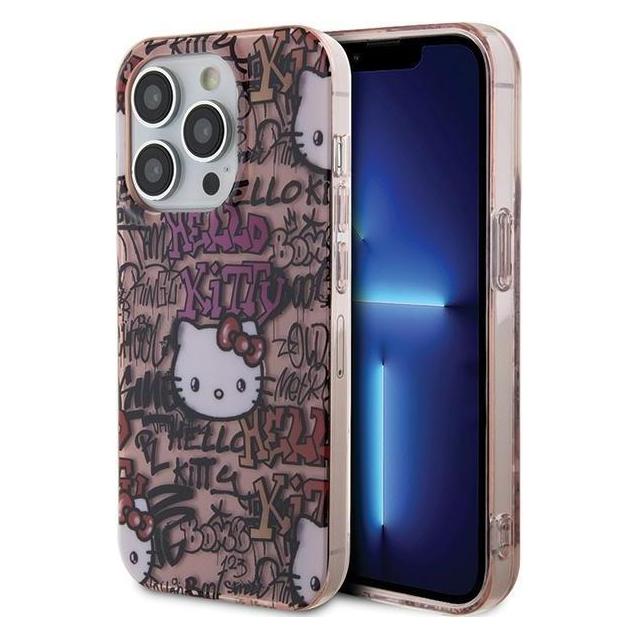 Hello Kitty HKHCP14LHDGPTP iPhone 14 Pro 6.1" różowy/pink hardcase IML Tags Graffiti (Apple iPhone 14 Pro) (1696244904)