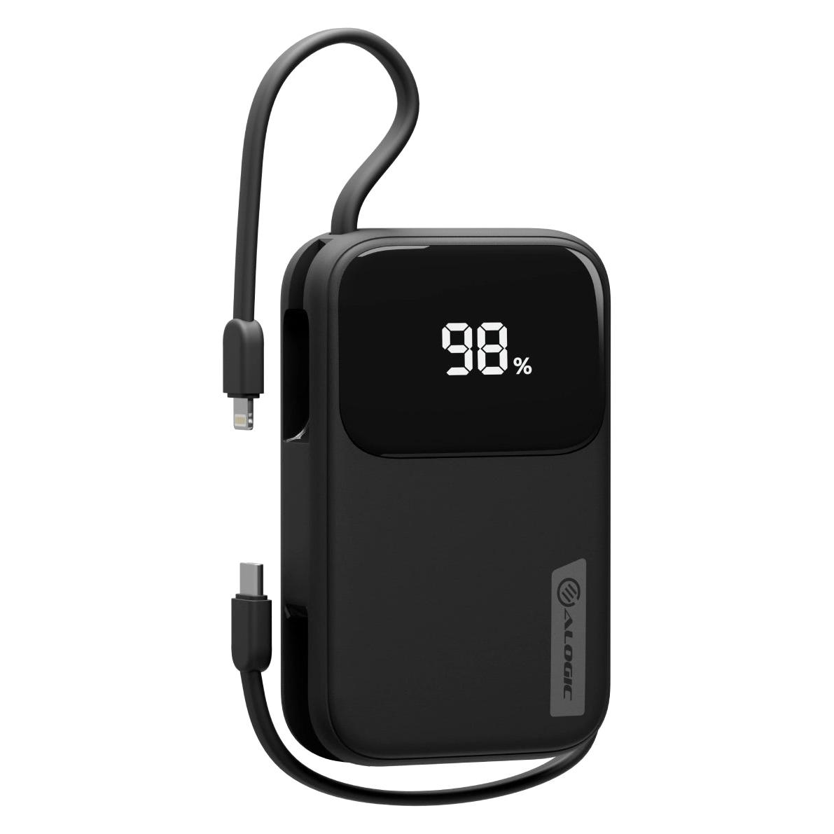 Alogic Tandem+ - 20.000mAh Power Bank - 20000 mAh (20000 mAh, 30 W) (AL20KPBTN-BLK)