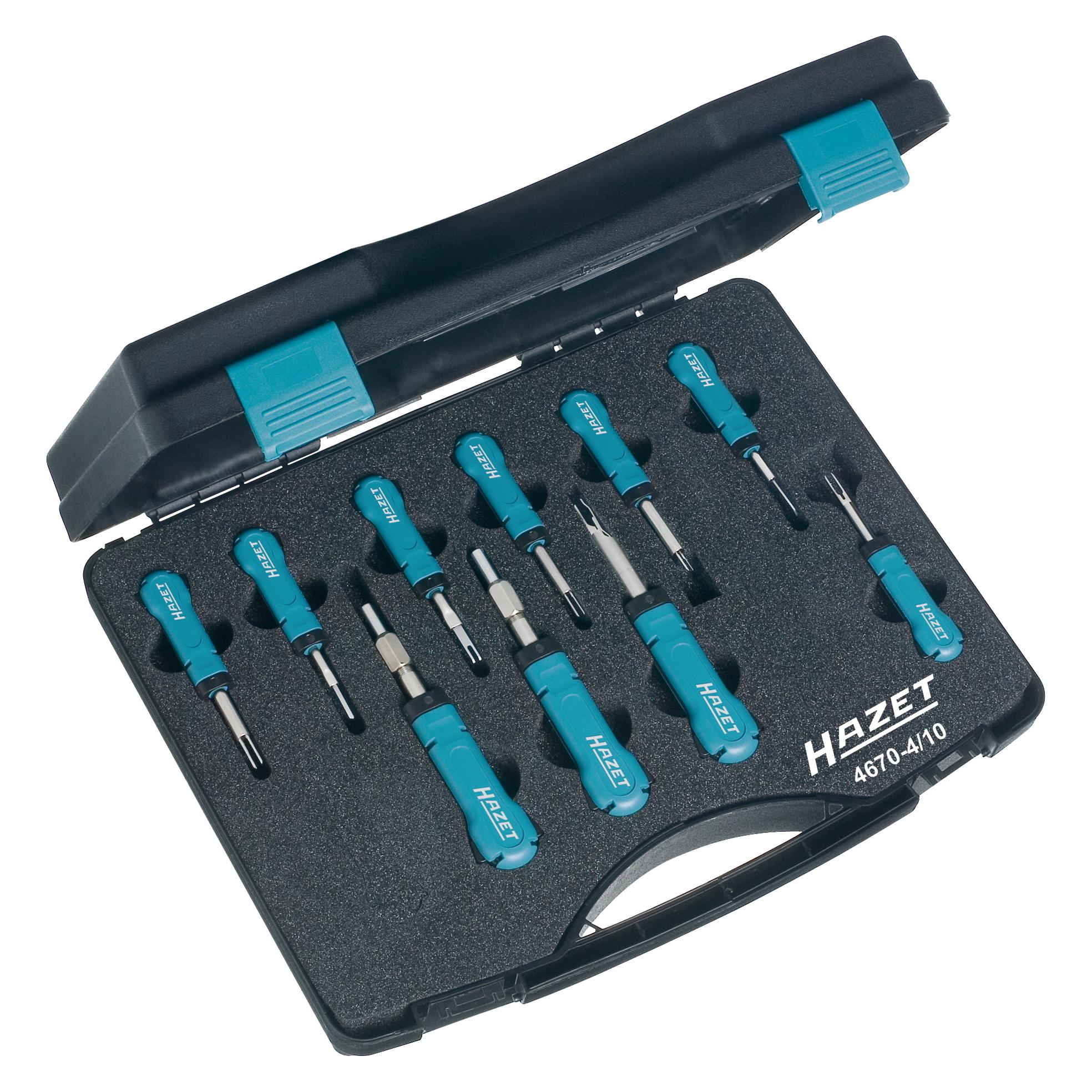 Hazet Kabelentriegeler Sortiment 4670-4/10 Anzahl Werkzeuge: 10 (10.04.4670)
