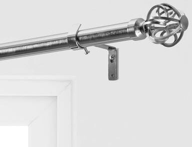 Exclusive Fabrics Modern Orb Extendable Metal Rod Set, 52 - 144