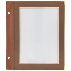 Securit® 5er-Set Einlagen für Speisekartenhülle A5 "Wood" - Braun - 2 Ansichten pro Einlage