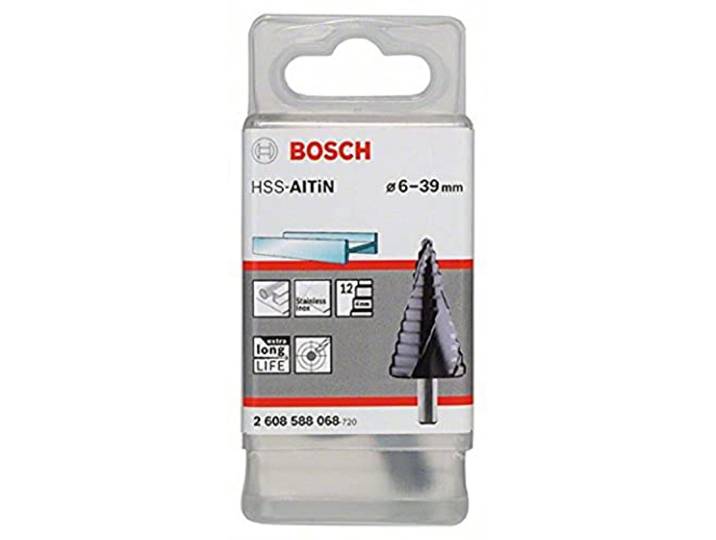 Bosch Professional HSS-AlTiN Trapboor met 1/4 inch zeskantschacht (Ø 4-20 mm, 9 treden) HSS-AlTiN Durchmesser: 6.0-39.0