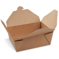 SWS 450 Braune Faltboxen Asiaboxen 110x89x64 mm 700ml Foodboxen Pommesboxen