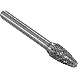 TYROLIT Hartmetallfräser DxT-SxL 3x13-3x38 Für Gusseisen, Stahl und Edelstahl, Form: 52RBF - Baum, Art. 766155