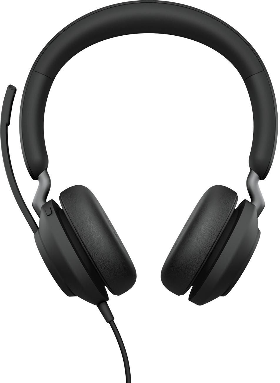 Jabra Evolve2 40 MS Teams Stereo Wired Headset - USB-C - Black