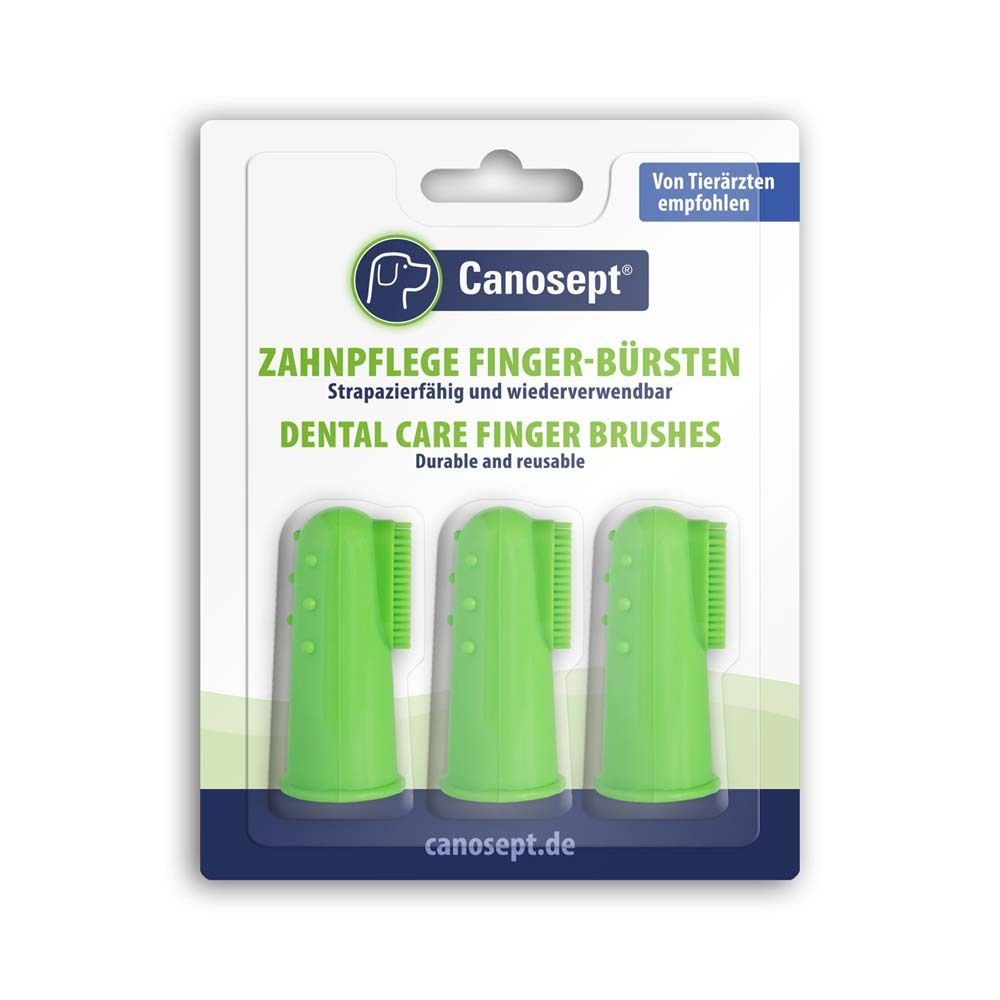 Canosept Zahnpflege Finger-Bürste f.Hunde 3 St Zahnbürste