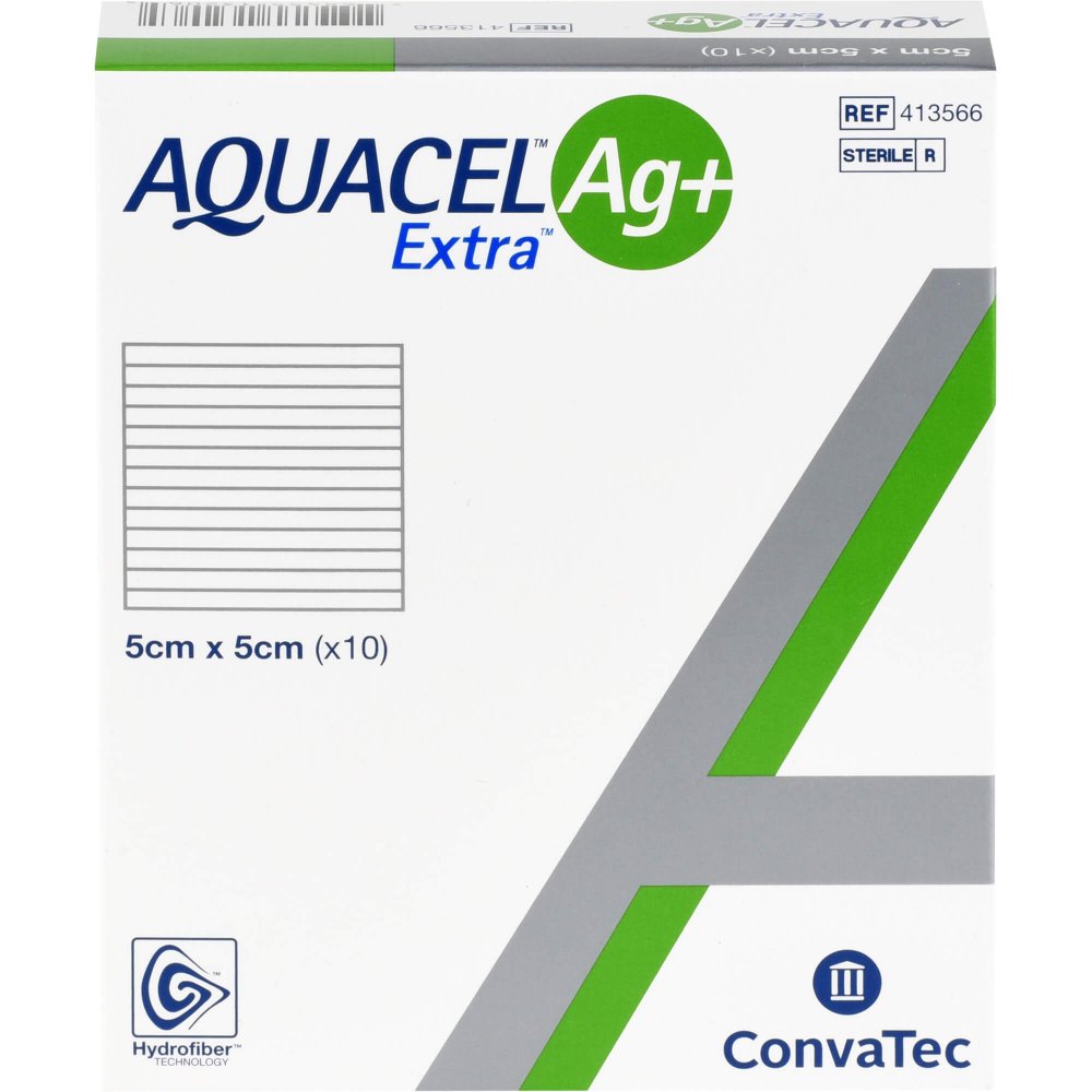 Avitamed GmbH Aquacel Ag+ Extra 5x5 cm Kompressen 13719419