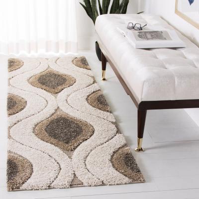 SAFAVIEH Florida Shag Bertille Geometric 1.2-inch Thick Rug